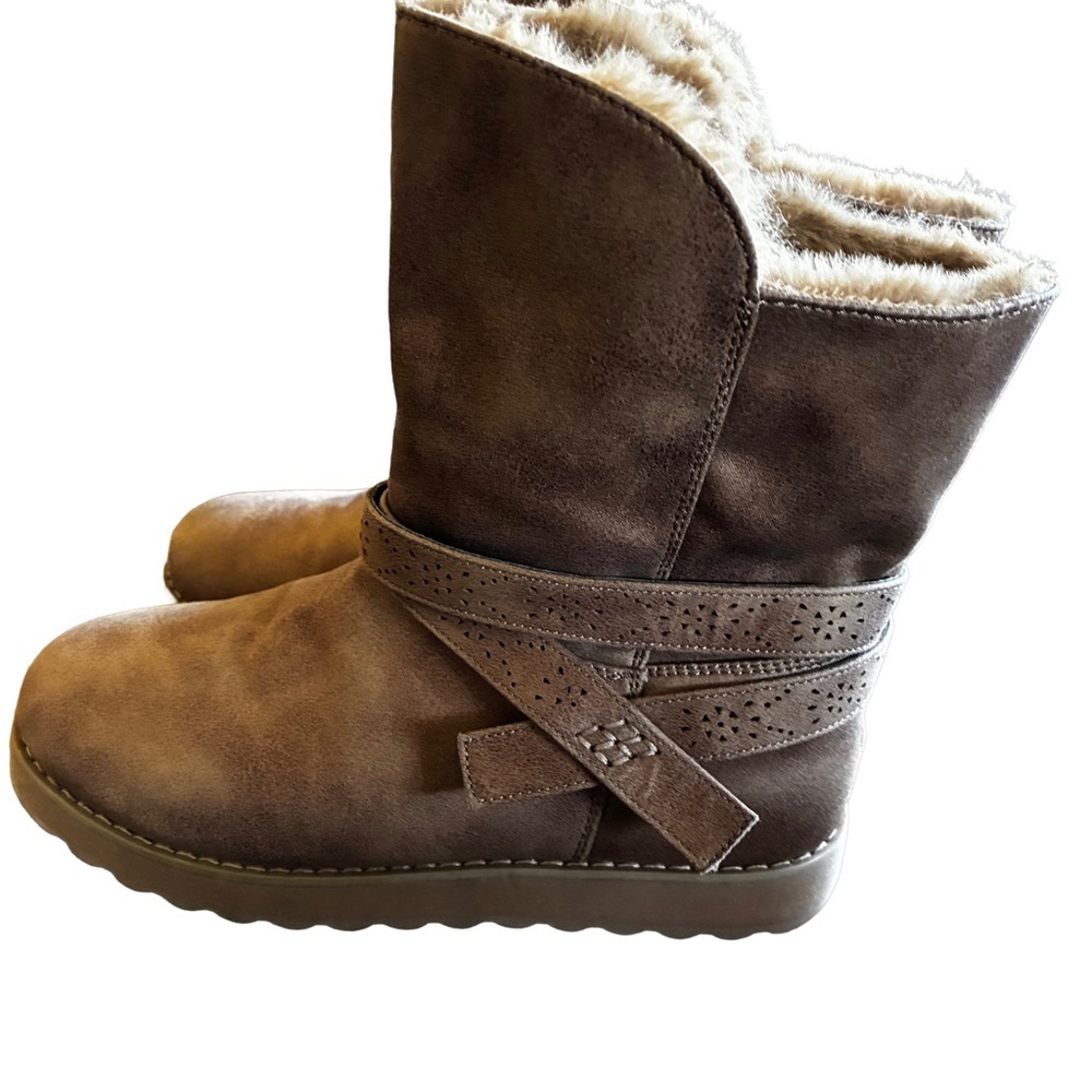 Skechers Keepsakes 2.0 Night Peaks Winter Boots | Taupe | Size 7